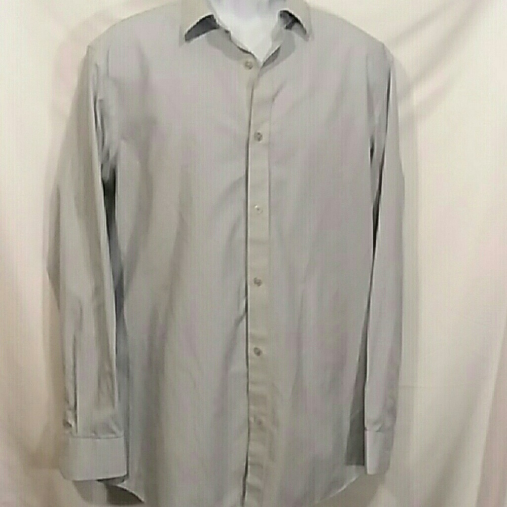 Men's Banana Republic pinstripe blue button-down s